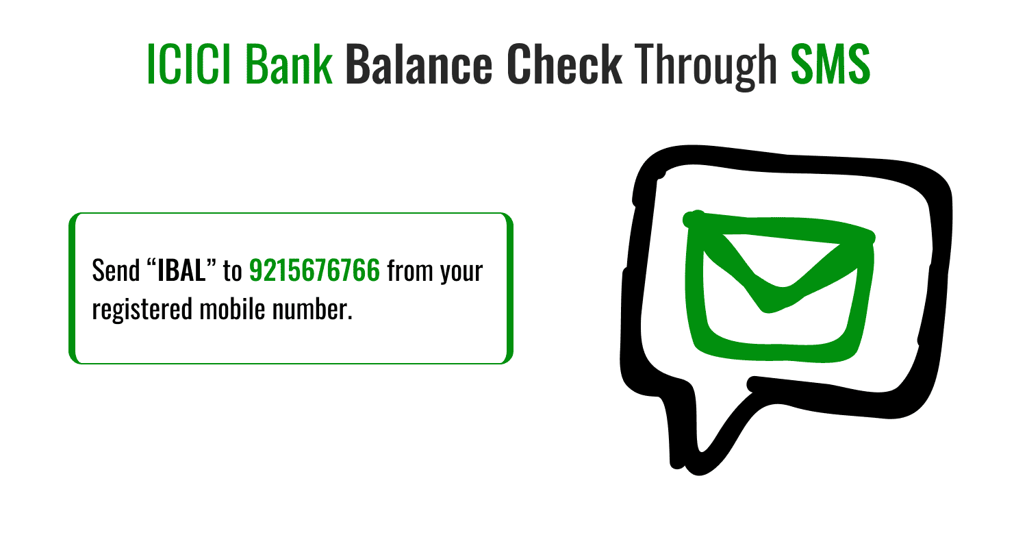 ICICI Bank Balance Check Through SMS